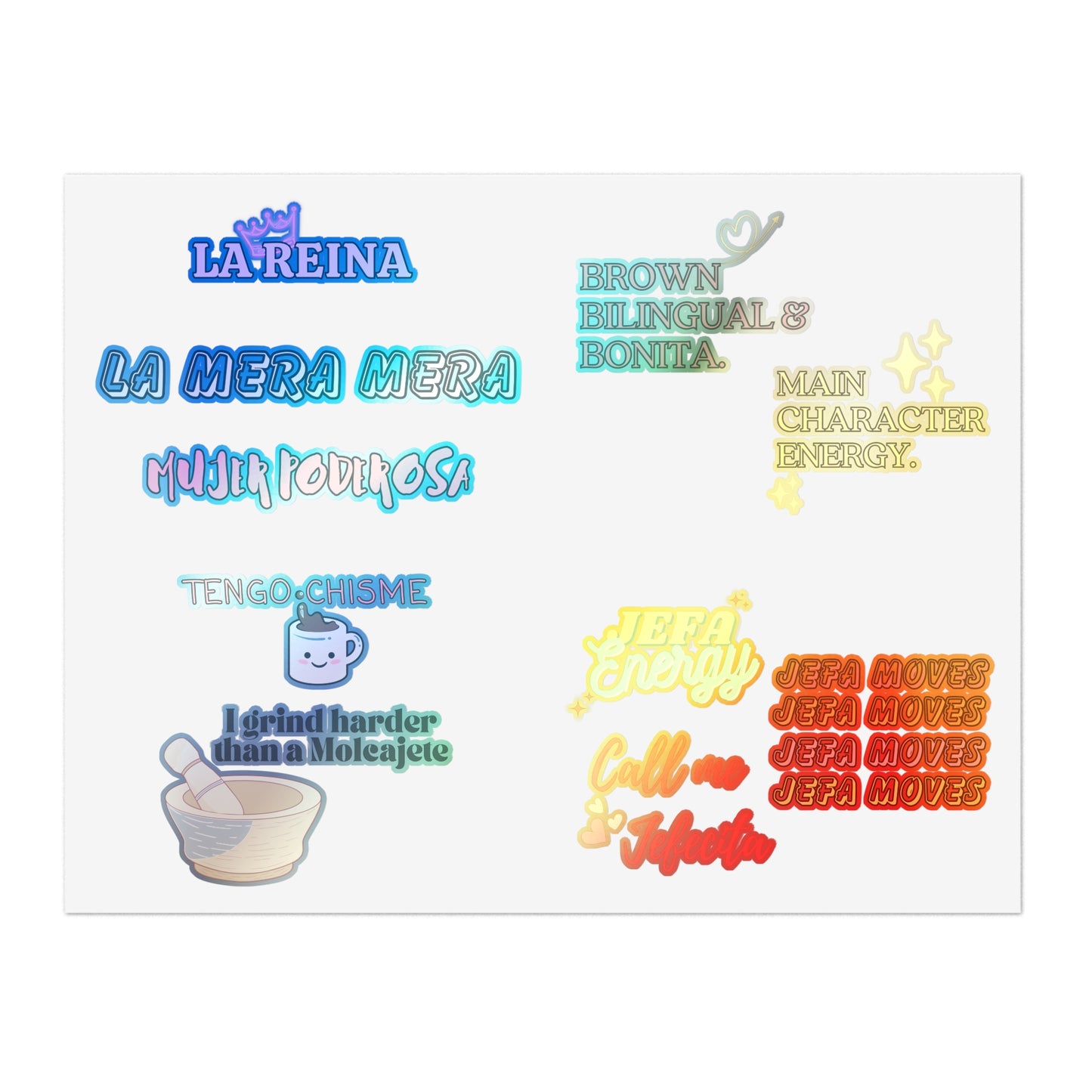 Ultimate Latina Sticker Pack- Full Page (Letter Size)