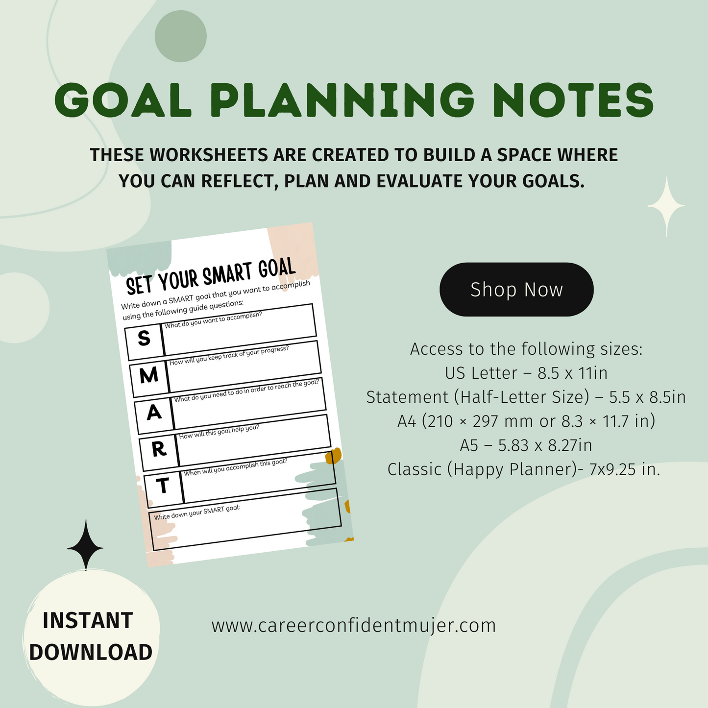 Goal Planning Workbook Digital