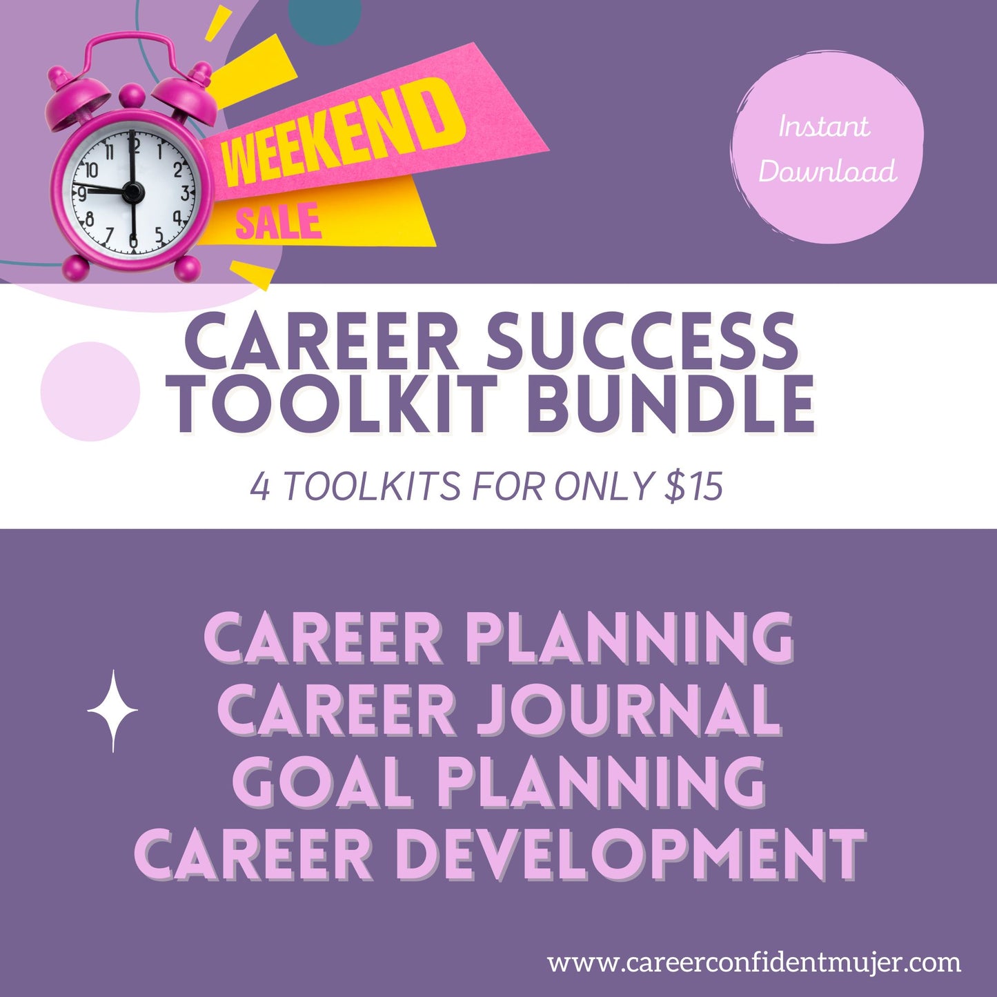 Career Worksheets; Career Success Bundle, Career Journal, Career Planning Tools 4 in 1 BUNDLE
