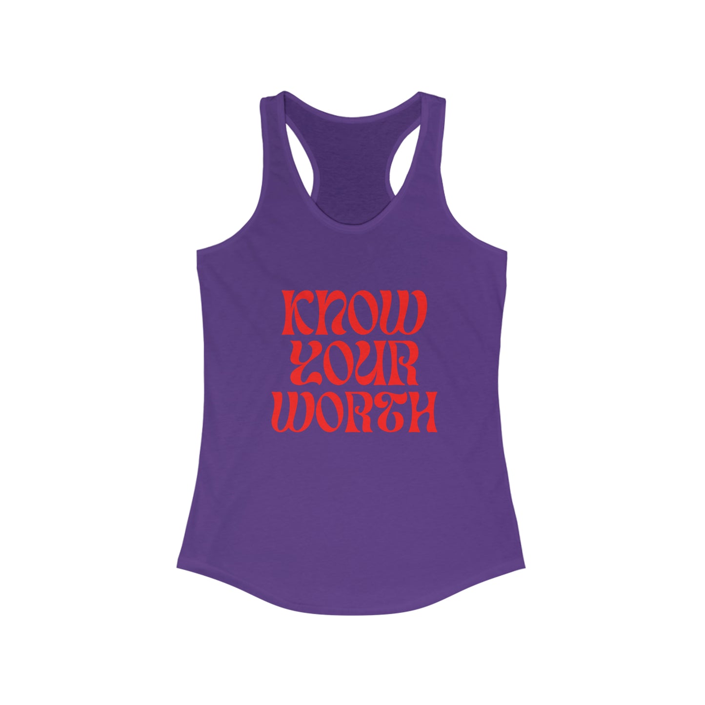 Know your Worth Racerback Tank
